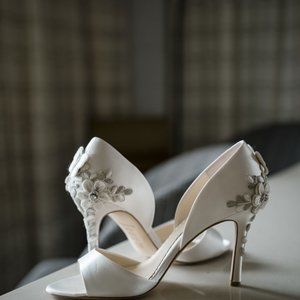 Bella Belle Josephine Butterfly And Flower Embellished Heel Pumps 3.5"